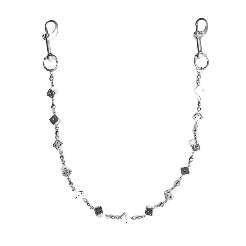 starchainworld ウォレットチェーン Dice Wallet Chain No Stones - Starchain World